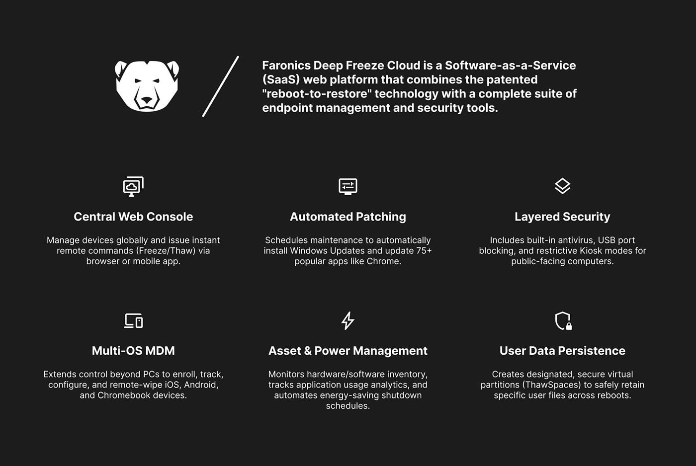 Faronics Deep Freeze Cloud Web App